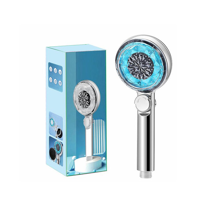 BowLift | Contemporary Handheld Showerhead Round Filter Ball Spray Head With Digital Display