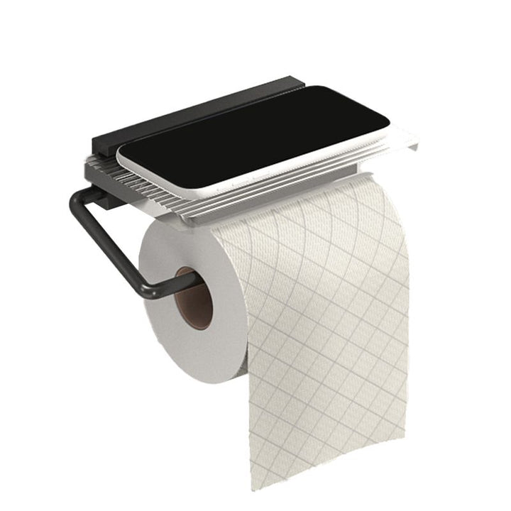 BowLift | Modern bathroom accessory set bath shelf/towel holder & bathrobe hooks included