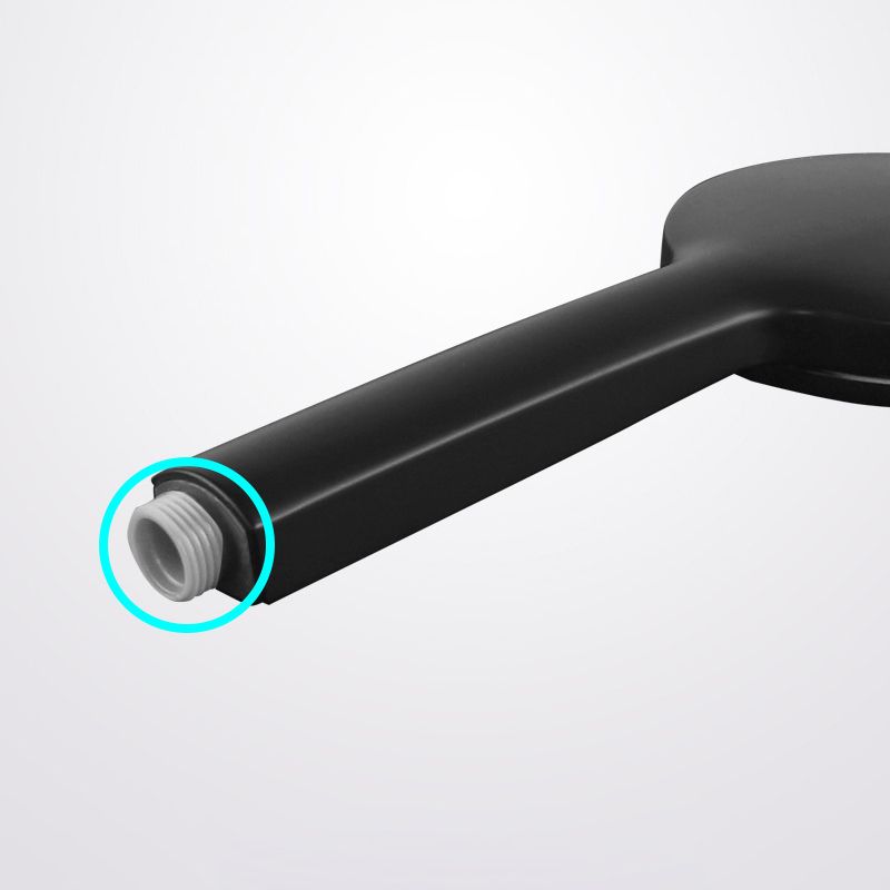 BowLift | Contemporary Black Round Showerhead Combo Rain Shower Hand Shower