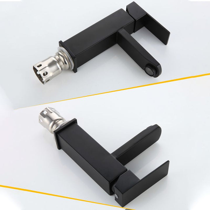 BowLift | Modern Sink Faucet Centerset Bathroom Sink Faucet in Black