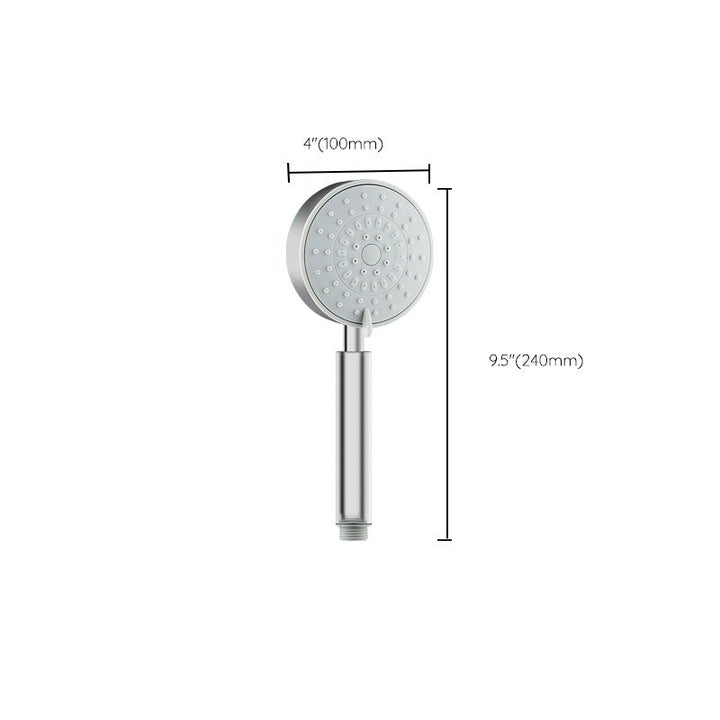 BowLift | Round self-cleaning handheld shower adjustable spray pattern stainless steel hand shower