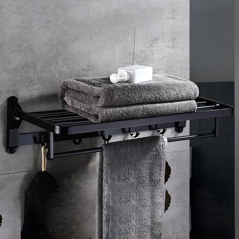 BowLift | Modern 5/6-piece bathroom accessory set with bathroom shelf/robe hooks/towel bar