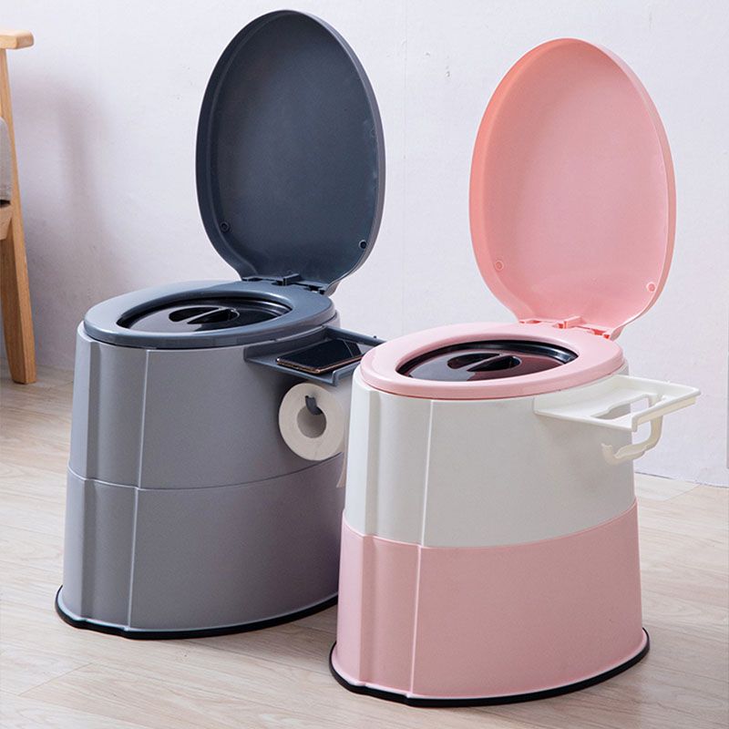 BowLift | Modern Flush Toilet Plastic Round Floor Mounted Toilet Bowl for Bathroom