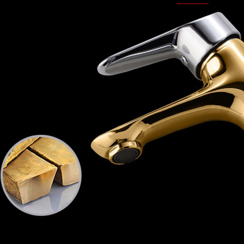 BowLift | Basic Metal Sink Faucet Silver Bathroom Faucet with Lever Handle