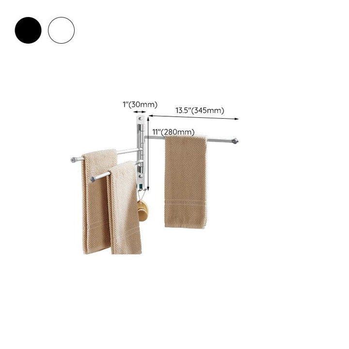 BowLift | 2-piece towel bar made of stainless steel Modern 13.6" B bathroom accessory set