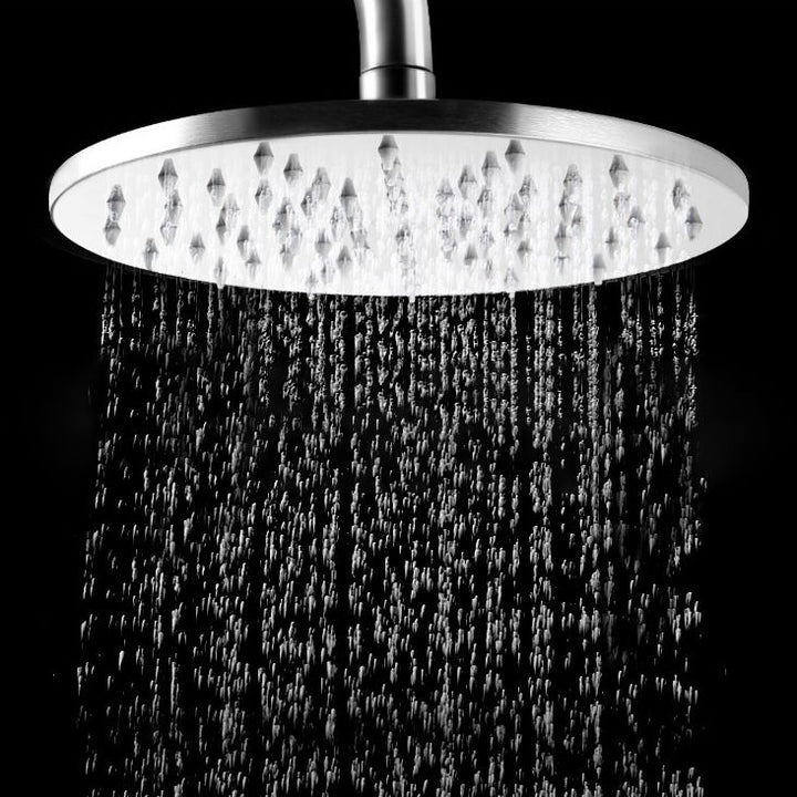 BowLift | Stainless Steel Fixed Shower Head in Silver H2Okinetic Technology Shower Head