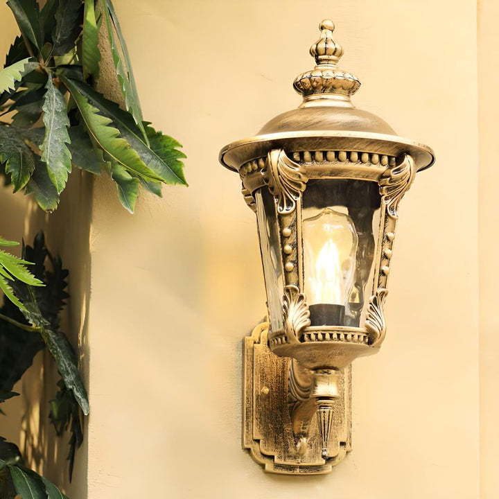 BowLift | Outdoor Vintage Glass Wall Lantern Light