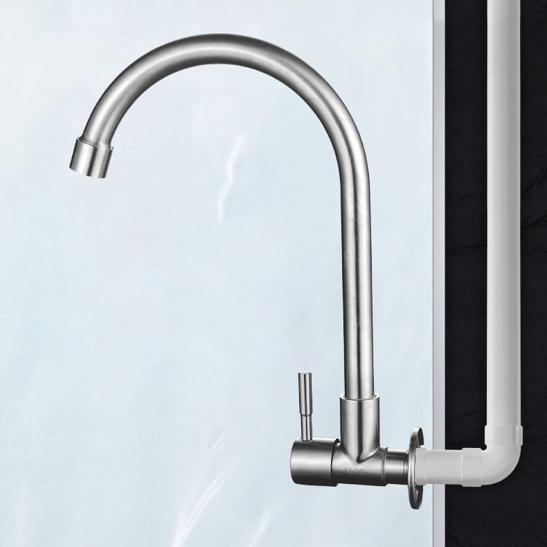 BowLift | Modern Bridge Water Faucet 304 Stainless Steel Knob Handle Swivel Spout Wall Mounted Faucet