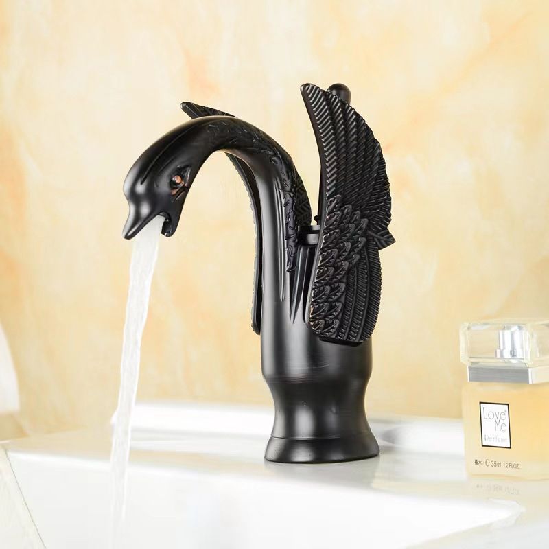 BowLift | Full brass bathroom basin faucet hot and cold water single handle basin faucet