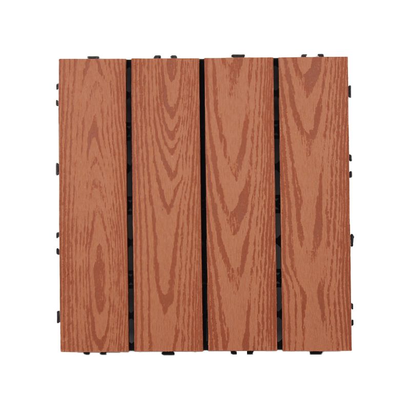 BowLift | Square Click Patio Floor Tiles Stripe Pattern Tile Set Floorboard