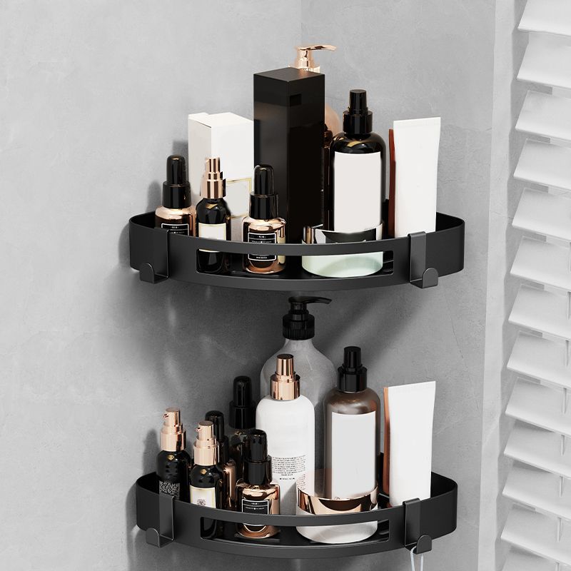 BowLift | Minimalist black bathroom accessory set paper holder towel bar bath hardware set