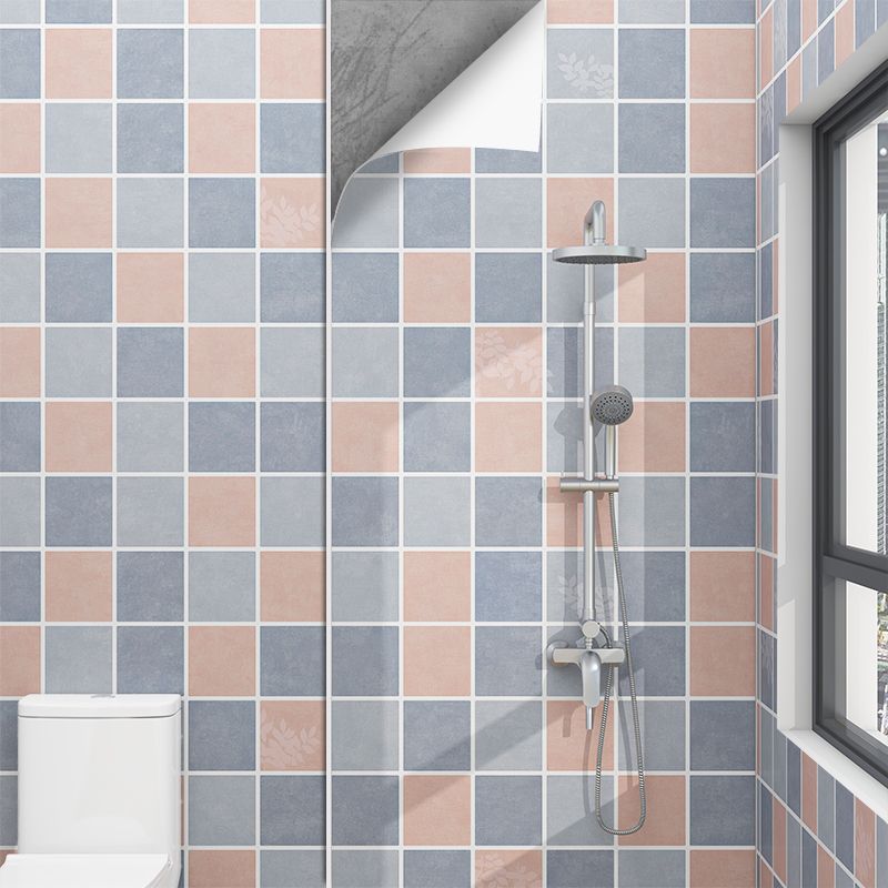 BowLift | Grid Mosaic Peel & Stick Tiles Scratch-resistant Wallpaper for Bathroom Back Wall