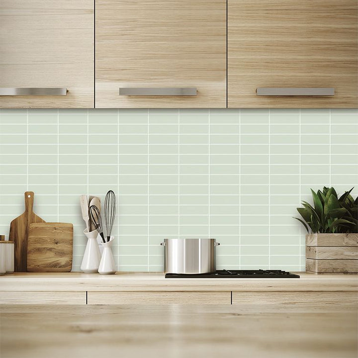 BowLift | Peel and stick tiles Waterproof plastic rectangular peel and stick tile for the kitchen 2-pack