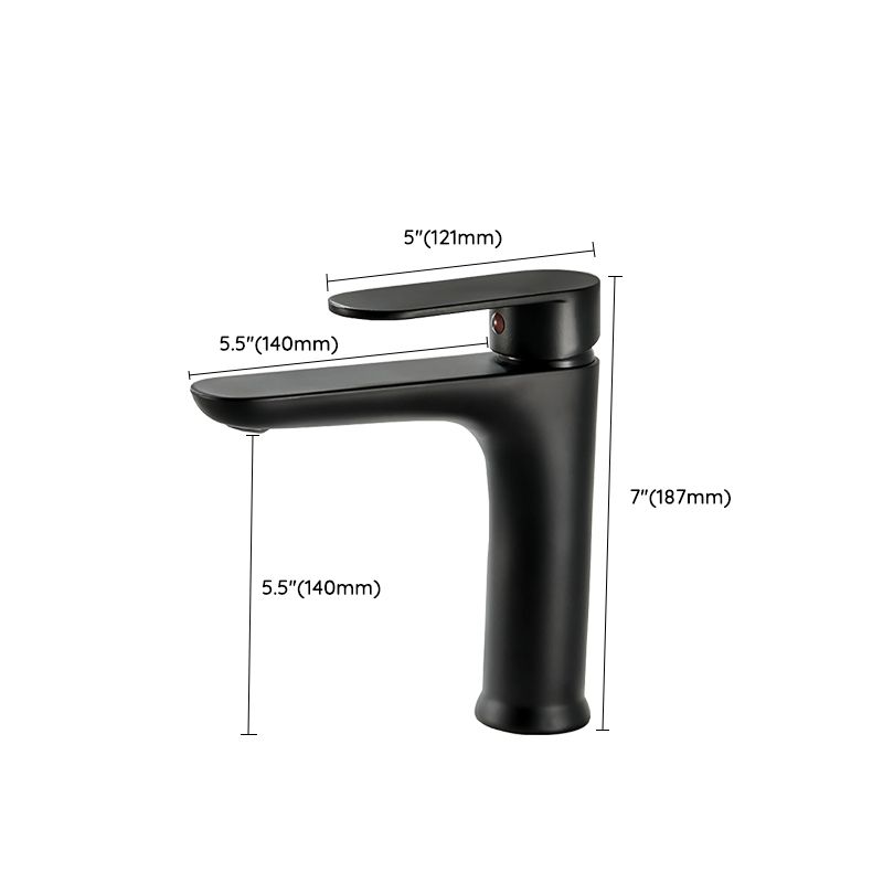 BowLift | Modern Brass Bathroom Sink Faucet Round Lever Handles Sink Faucet