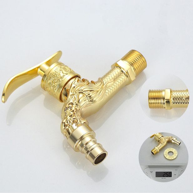 BowLift | Vintage Classic Basin Mixer Zinc Single Lever Dragon Engraving Wall Mounted Tap