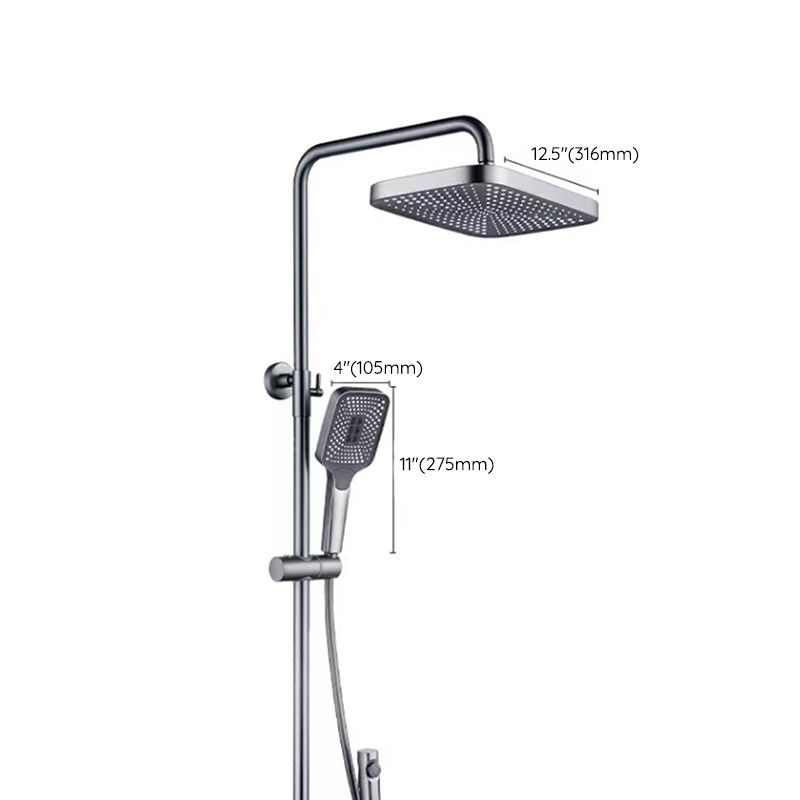 BowLift | Modern adjustable swivel shower head metal shower fitting on the wall