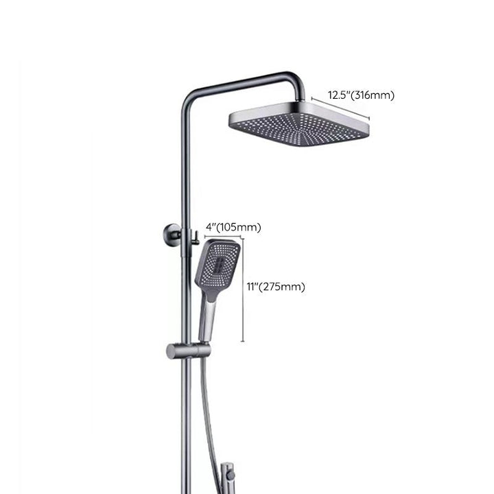 BowLift | Modern adjustable swivel shower head metal shower fitting on the wall
