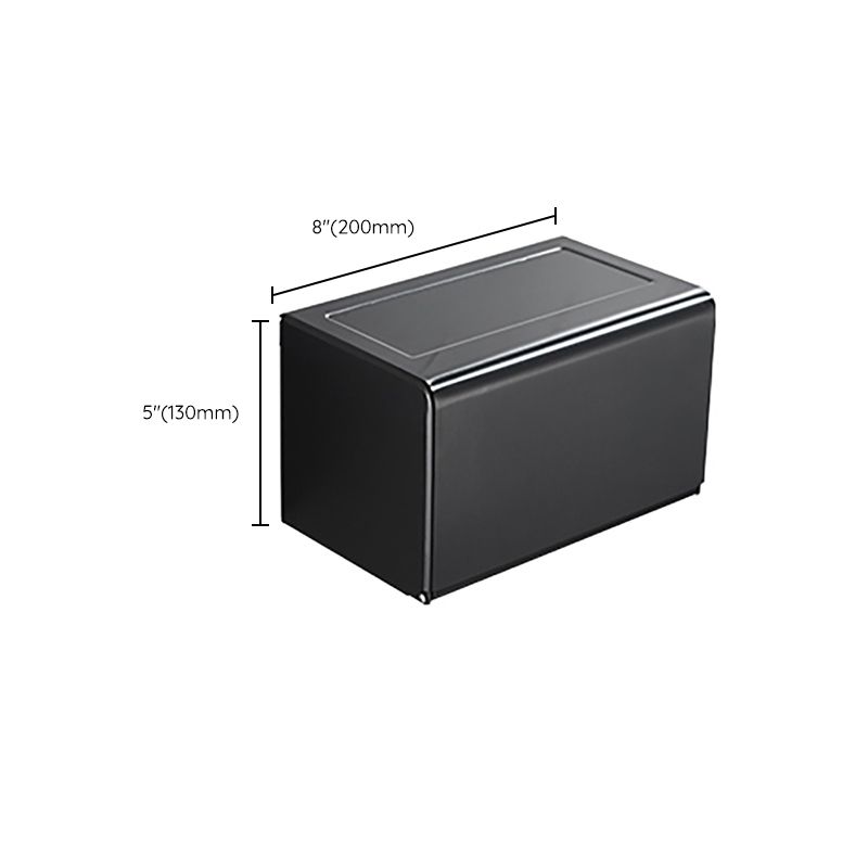 BowLift | Modern Classic Bathroom Hardware Set Matte Black Bathrobe/Towel Bar & Bathroom Shelf