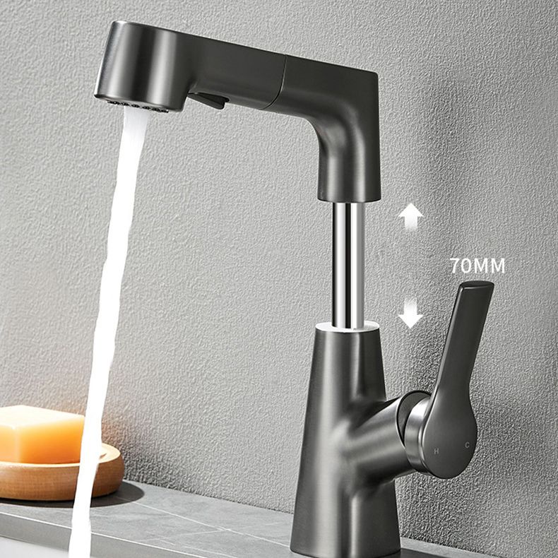 BowLift | Modern Single Color Faucet Metal Center Connection Basin Faucet for Bathroom
