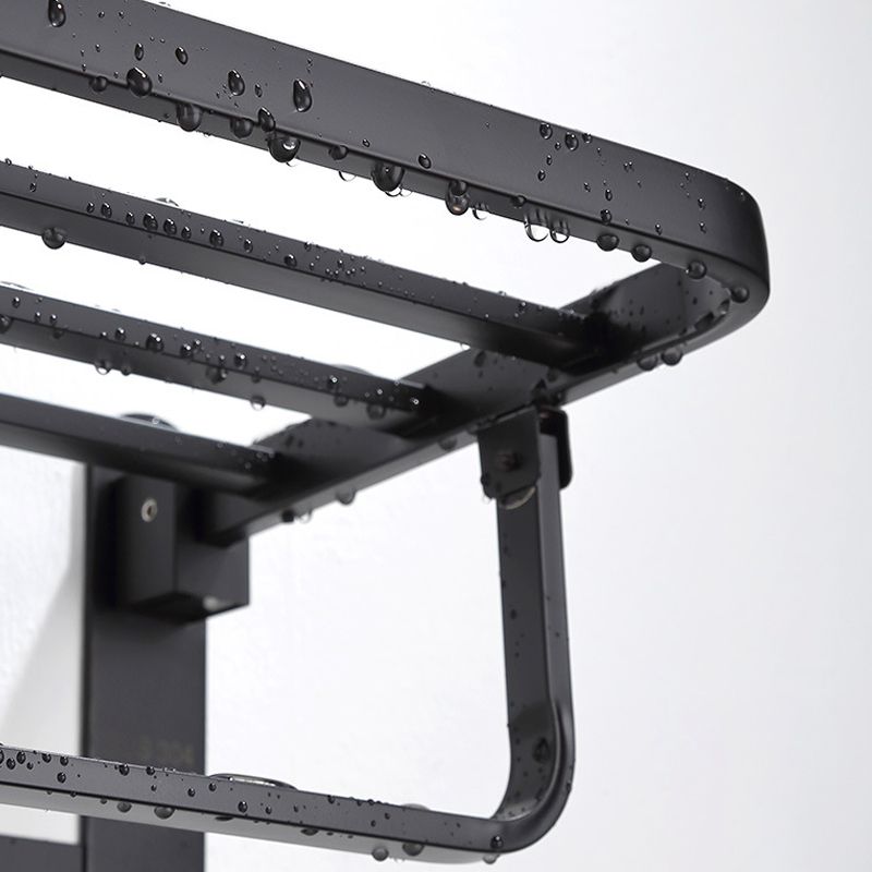 BowLift | Modern Bathroom Accessory Set Bath Shelf Towel Holder Matte Black Bath Hardware Set