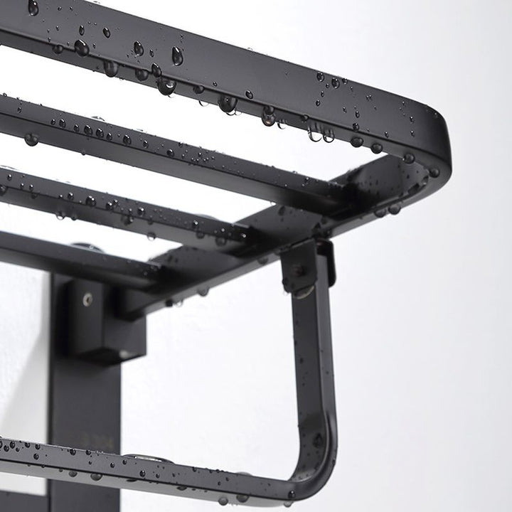 BowLift | Modern Bathroom Accessory Set Bath Shelf Towel Holder Matte Black Bath Hardware Set