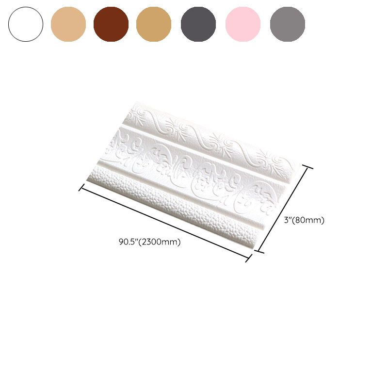 BowLift | Modern Baseboards 3D Embossing Baseboard PVC Stereo Base Set of 1
