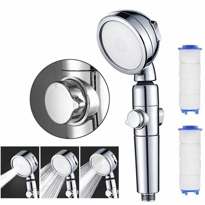 BowLift | Modern Handheld Supercharged Showerhead Round 3 Settings Spray Head