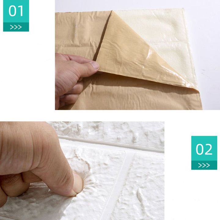 BowLift | Modern Wall Tile PVC 3D Embossing Self-Adhesive Waterproof Interior Wall Panel