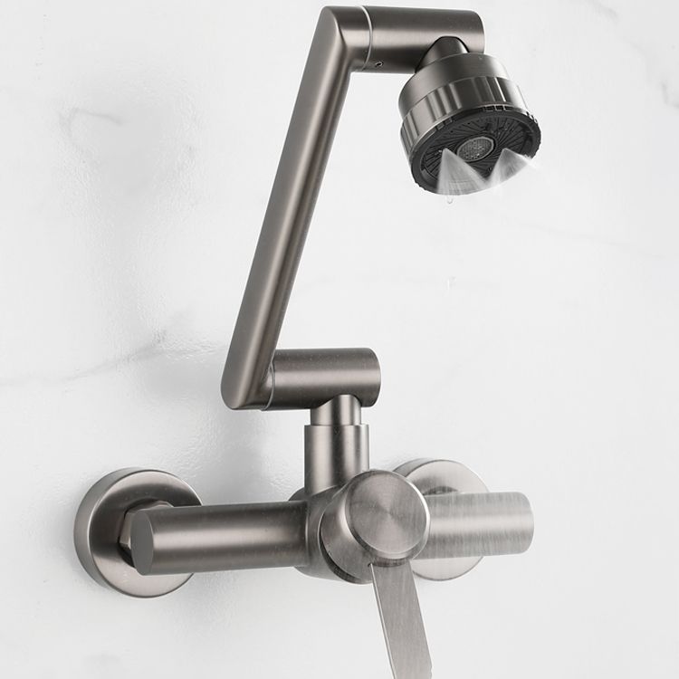 BowLift | Modern Wall-Mount Kitchen Faucet Single Handle Faucet in Chrome