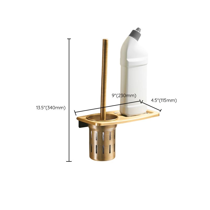 BowLift | Vintage Bronze Bathroom Accessories Set Brushed Brass Towel Rail/Paper Holder/Bath Shelf