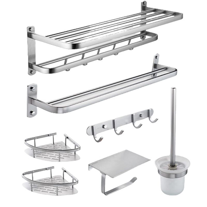 BowLift | Modern Bathroom Set Tissue Holder Bath Shelf Stainless Steel Bathroom Accessory Set