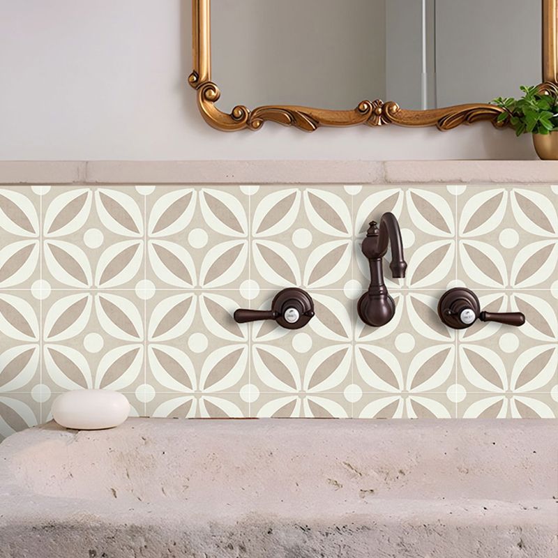 BowLift | Square Stain-Resistant Peel & Stick Tile with Pattern Single Tile for Splash Wall