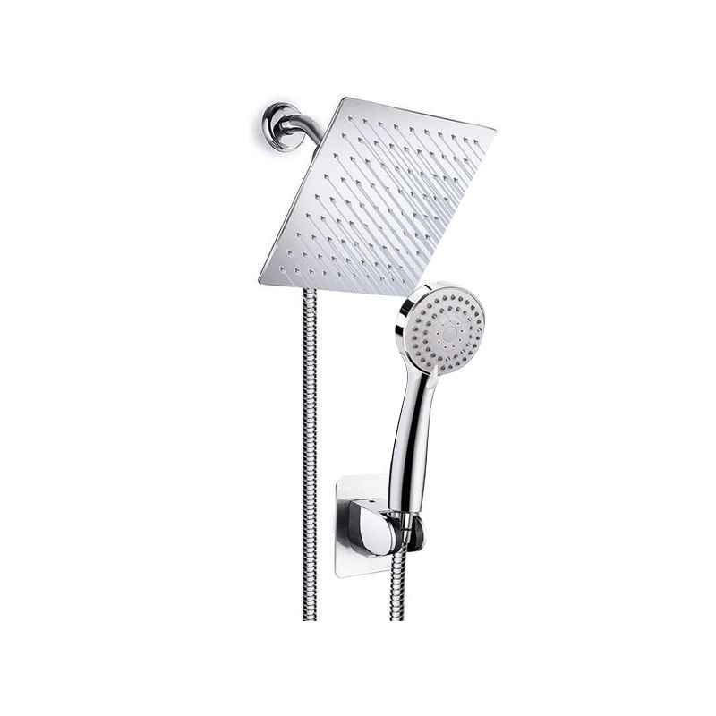 BowLift | Modern Pull-Down Dual Showerhead Square High Arch Showerhead Combination