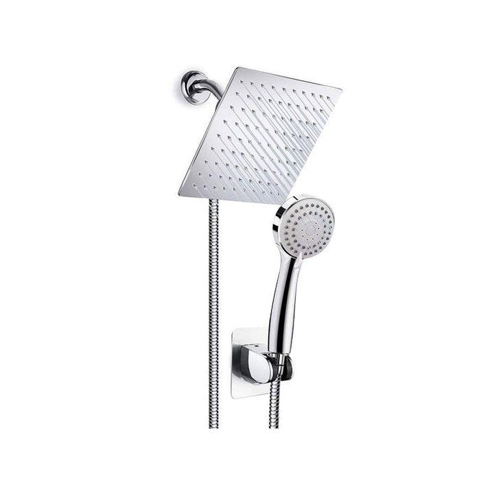 BowLift | Modern Pull-Down Dual Showerhead Square High Arch Showerhead Combination