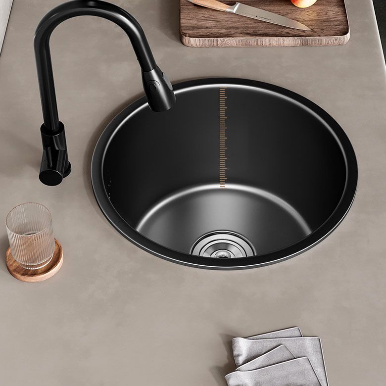 BowLift | Contemporary Style Round Kitchen Sink Stainless Steel Kitchen Sink