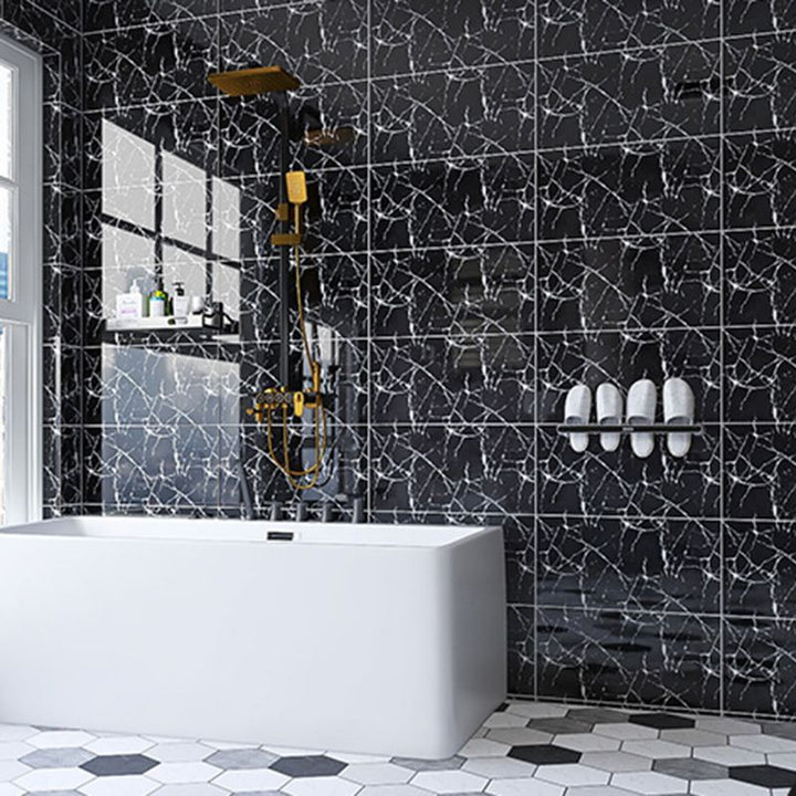 BowLift | Modern rectangular Peel and Stick back wall tile PVC wallpaper