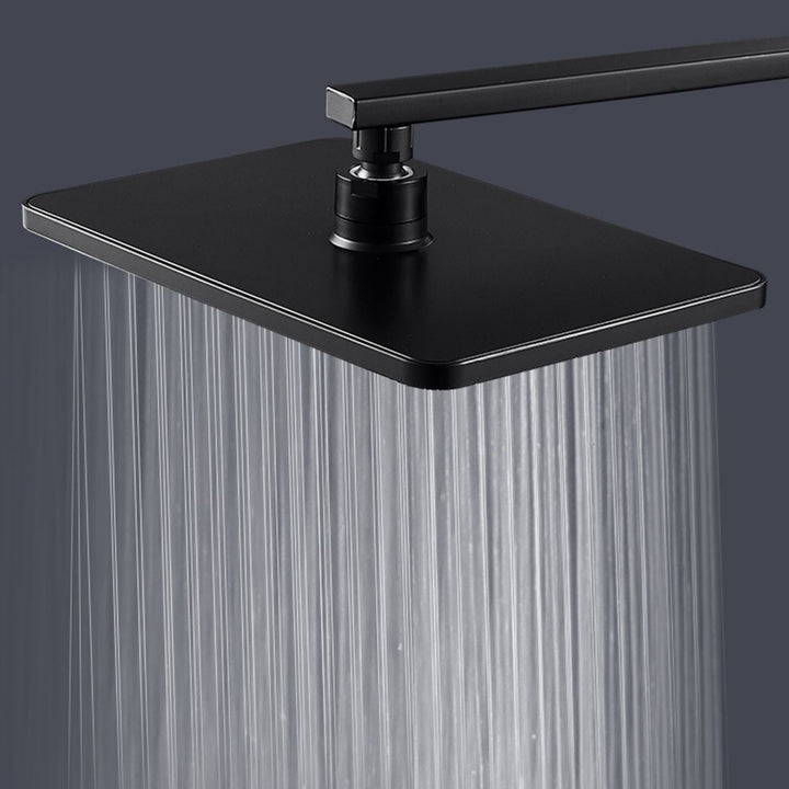 BowLift | Modern rectangular shower head combo standard spray pattern with hand shower