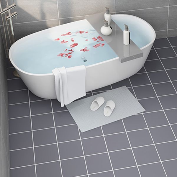 BowLift | Modern Vinyl Planks Peel and Stick Grid Print PVC Flooring for the Bathroom