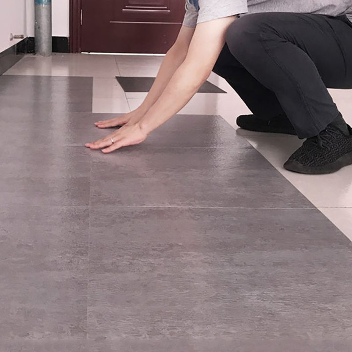 BowLift | Modern Water-Repellent Plastic Flooring Fabric Look Square Edge Floor Tiles