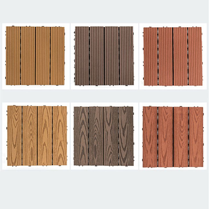 BowLift | Square PVC Deck/Patio Floor Tiles Interlocking Installation Outdoor Patio Tiles