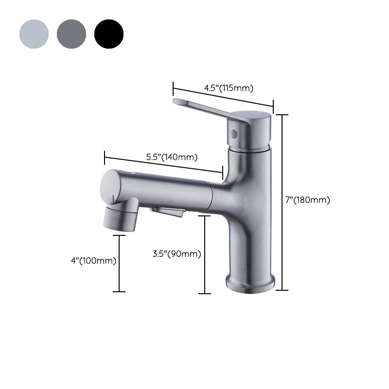 BowLift | Modern Basin Faucet Solid Copper Centered Sink Faucet for Bathroom