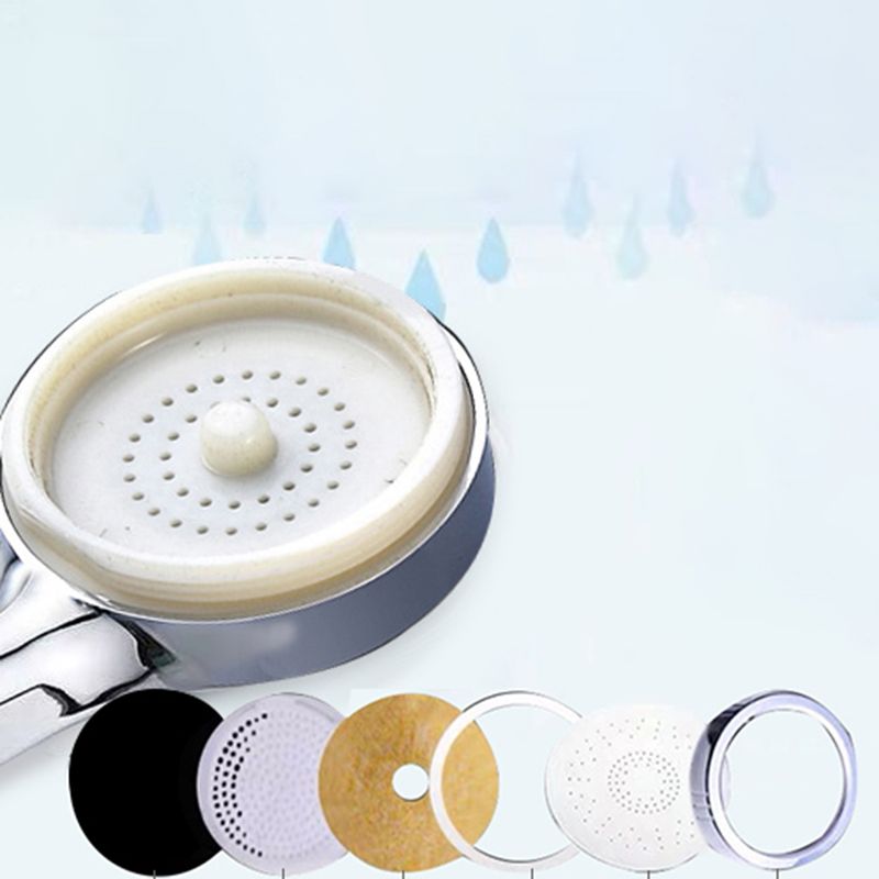 BowLift | Modern handheld shower head 5 spray patterns chrome round wall mounted shower head