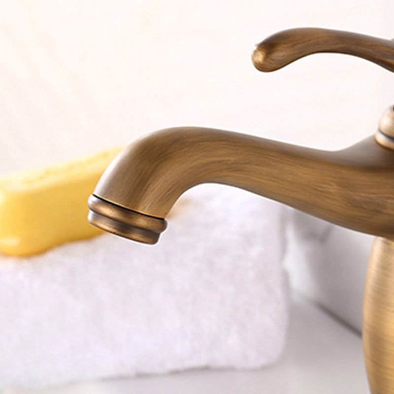 BowLift | Vintage Classic Vessel Faucet Lever Handle Low Arc Vessel Sink Bathroom Faucet