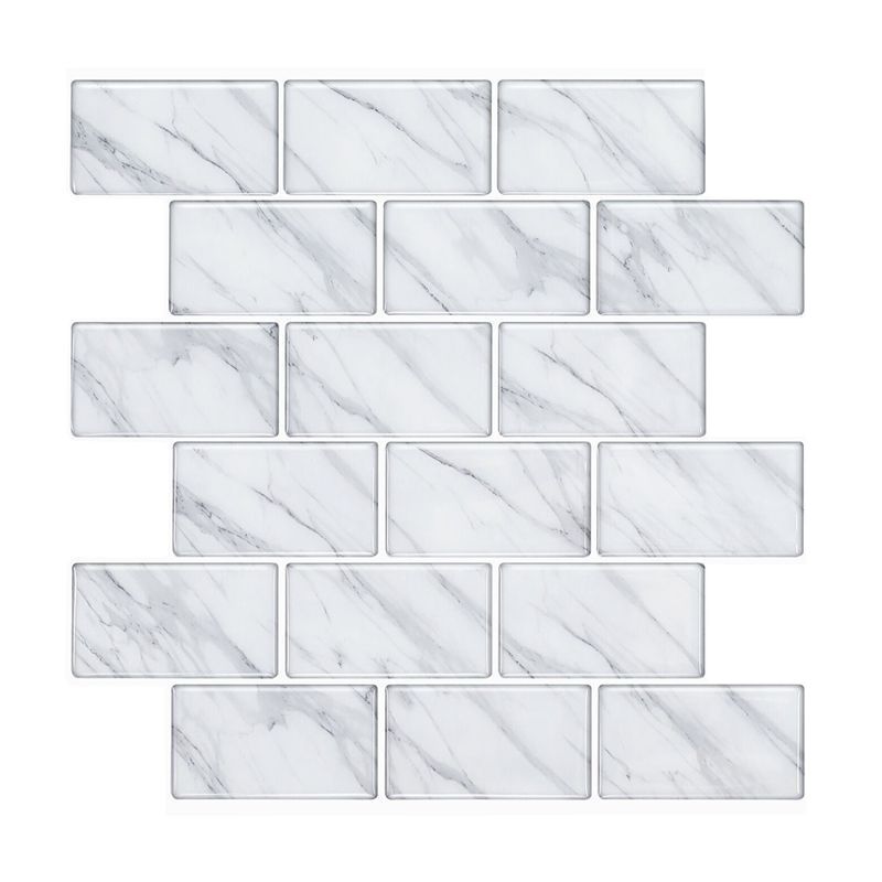 BowLift | Modern Peel & Stick Mosaic Tile PVC Herringbone Peel and Stick Wall Tile