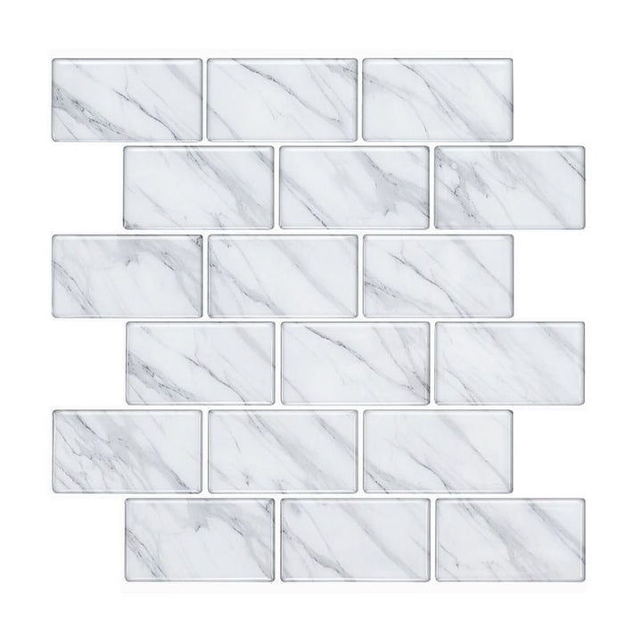 BowLift | Modern Peel & Stick Mosaic Tile PVC Herringbone Peel and Stick Wall Tile