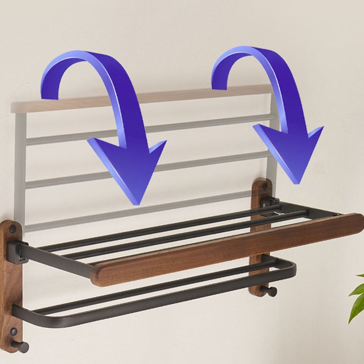 BowLift | Modern Bathroom Accessory Set Aluminum & Wood Bathroom Fittings Set