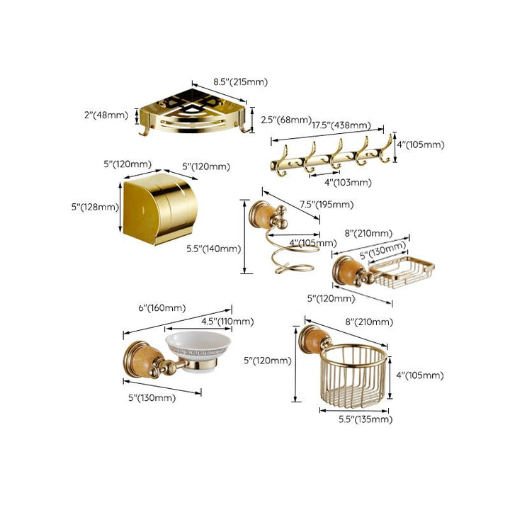 BowLift | Contemporary brushed brass bathroom accessories as a single piece or as a set