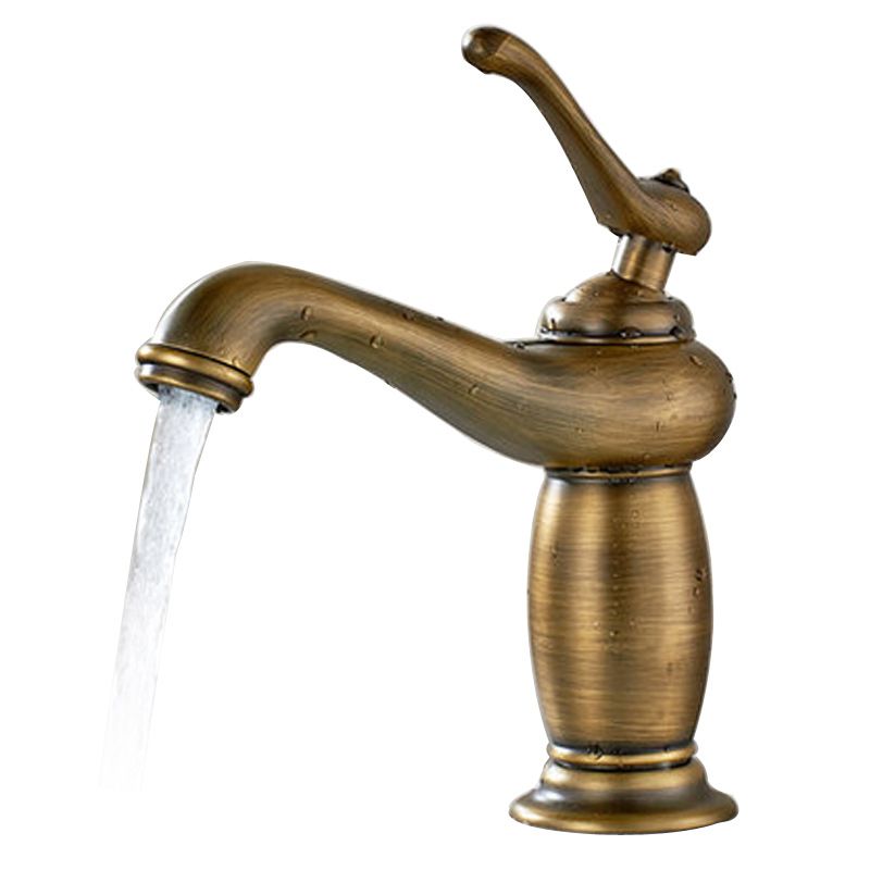 BowLift | Vintage Classic Vessel Faucet Lever Handle Low Arc Vessel Sink Bathroom Faucet