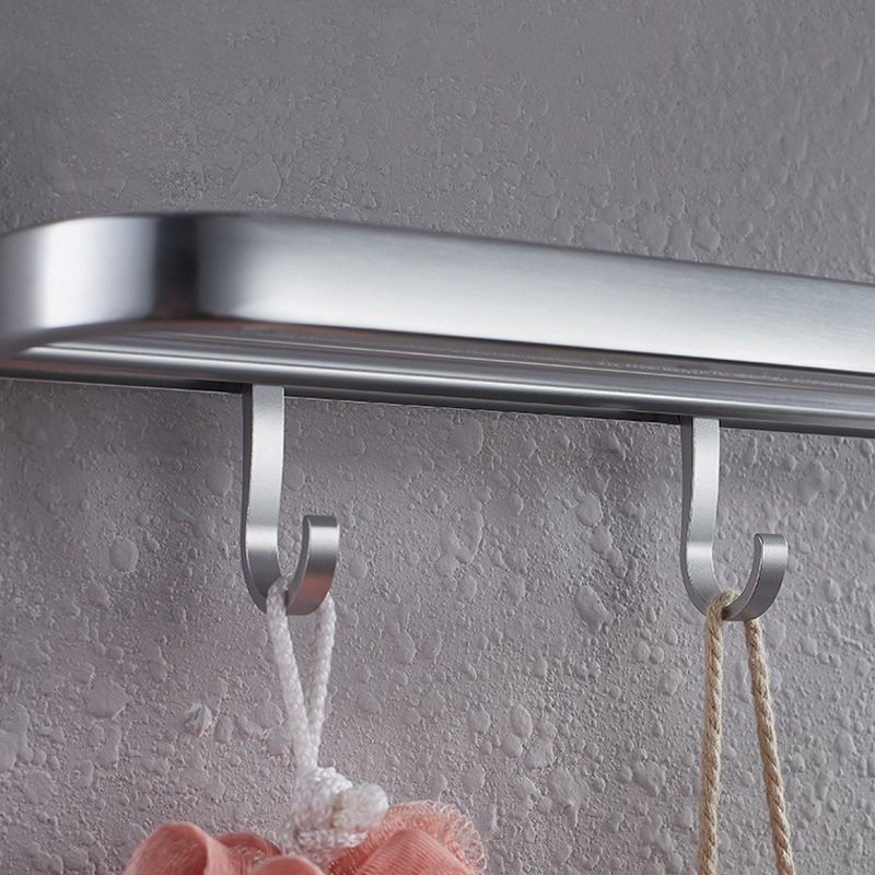 BowLift | Contemporary bathroom accessory set made of aluminum with towel holder/bath shelf