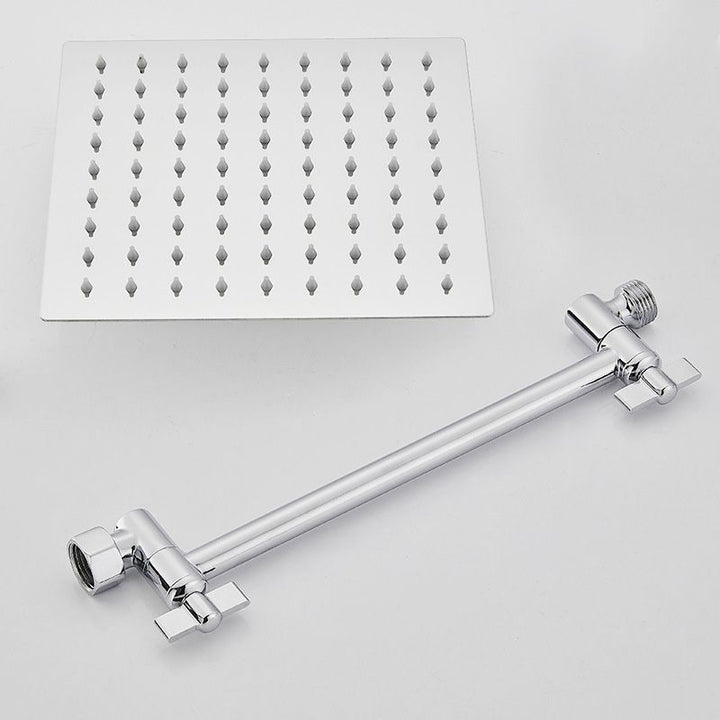 BowLift | Wall Mounted Adjustable Shower Head Modern Square Metal Shower Head